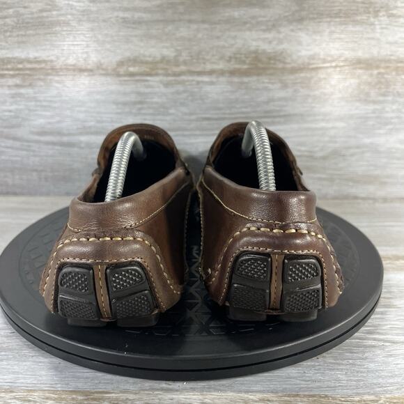 Clarks Men's Markman Way Brown Leather Driving Loafers Size 11 M - Picture 4 of 9